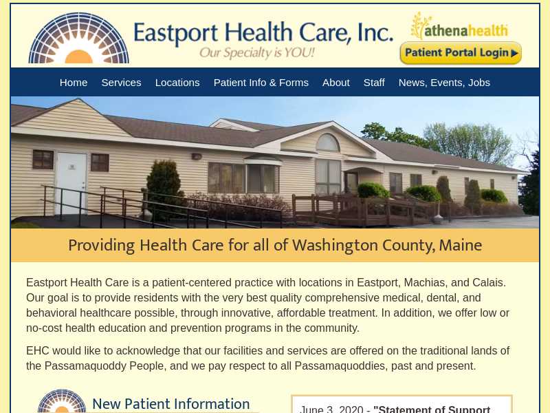 Eastport Health Care - Calais Behavioral Health Center