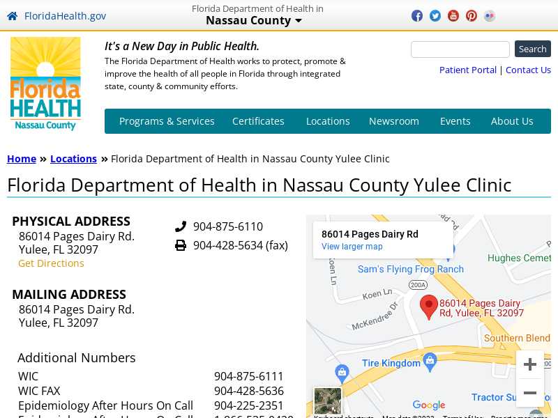 Nassau County Health Department Yulee Clinic